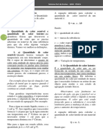 Aula 6 - Quantidade de Calor Sensível Quantidade de Calor Latente e Propagação de Calor