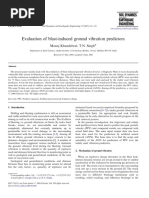 Evaluation of Blast-Induced Ground Vibration Predictors