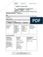 Plan de Clase Primero