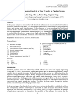 Theoretical and Numerical Analysis of Heat Transfer in Pipeline System