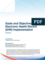 Goals and Objectives For Ehr Implementation