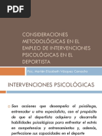 Consideraciones Metodológicas en El Empleo de Intervenciones Psicológicas