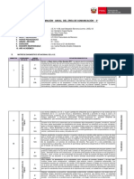 Programacion Curricular Anual de Comunicacion 5°B Secundaria 2018 - Ccesa007