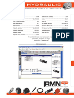 Hydraulic: Alphabetical Table of Contents