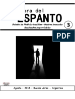 La Hora Del Espanto - Boletín #3 - Agosto 2018