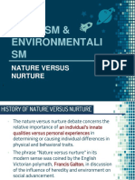 Nativism & Environmentalism: Nature Vs Nurture