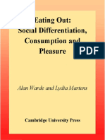 Alan Warde, Lydia Martens-Eating Out - Social Differentiation, Consumption and Pleasure - Cambridge University Press (2000)