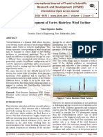 Design and Development of Vortex Blade Less Wind Turbine