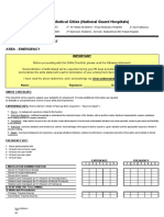 King Abdulaziz Medical Cities (National Guard Hospitals) : Generic Clinical Checklist Area - Emergency