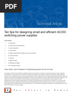 Technical Article: Ten Tips For Designing Small and Efficient AC/DC Switching Power Supplies