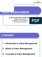 Introduction To Value Management