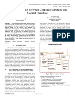 The Relationship Between Corporate Strategy and Capital Structure