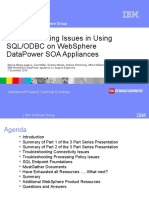 WSTE 12072010 TroubleshootingIssuesinSQLODBCWebSphereDataPower Megani