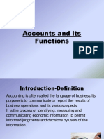 Accounts and Its Functions