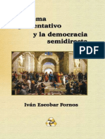 Iván Escobar Fornos. El Sistema Representativo y La Democracia Semidirecta. 