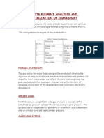 Finite Element Analysis and Optimization of Crankshaft