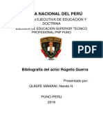 Bibliografia Del Actor Rogelio Guerra