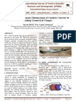 A Review On Performance Enhancement of Catalytic Conveter by Making Geometrical Changes