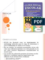 Clima Social Escolar