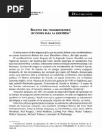 Anderson, Perry (1997) - Balance Del Neoliberalismo. Lecciones para La Izquierda PDF