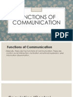 Functions of Com