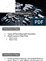 Fluid Flow in Pipes