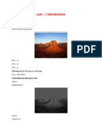 Lab - 1 Thresholding: I Imread ('Desert - JPG') #Reading A Color Image Figure Imshow (I) Title ('Original Img')