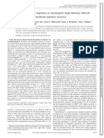 Metabolic and Hormonal Responses To Isoenergetic High-Intensity Interval Exercise and Continuous Moderate-Intensity Exercise