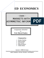 Economics - Markets With Asymmetric Information