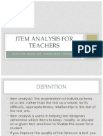 P12resources Item Analysis and Instruction