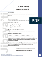 Formulaire de Souscription Djibayatic