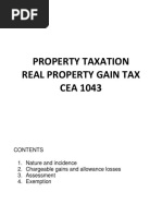 Property Taxation Real Property Gain Tax CEA 1043