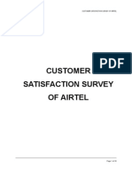 Customer Satisfaction Survey of Airtel1