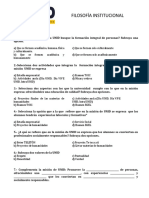 Preguntas Sobre La Filosofía Institucional UNID