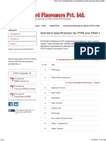 Standard Specifications For PTFE and Filled PTFE