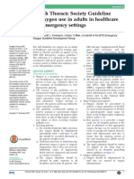 Guideline For Oxygen Use in Adults