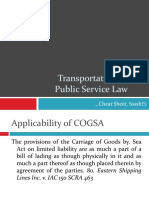 Transportation & Public Service Law - Bare Basics