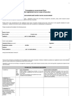 Registered Nurse Combined Self and Senior Nurse Assessment Form February 2011