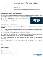 Edexcel As Economics Unit 1 Revision Guide