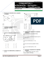 01 Conjuntos I Pertenencia Inclusion Determinacion y Clasificacion Sexto de Primaria