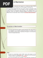 INVERSIONS of MECHANISMS