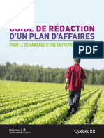 Guide de Redaction Plan Affaires Agricole