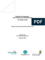 Pathways Into Employment in The Voluntary and Community Sector An Evidence Review