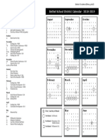 Bethel Schools 2018-2019 Calendar