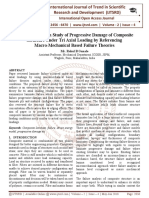 A Review Paper On Study of Progressive Damage of Composite Structure Under Tri Axial Loading by Referencing Macro-Mechanical Based Failure Theories