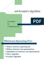 Prim's and Kruskal's Algorithm