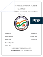 Case Analysis of Vishaka V State of Rajasthan