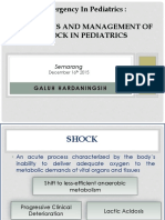 Emergency in Pediatrics: Diagnosis and Management of Shock in Pediatrics