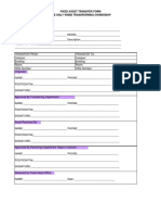 Fixed Asset Transfer Form