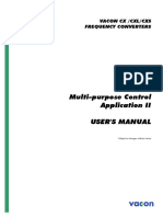 Vacon CX Multi Purpose II Application Manual Ud182D en